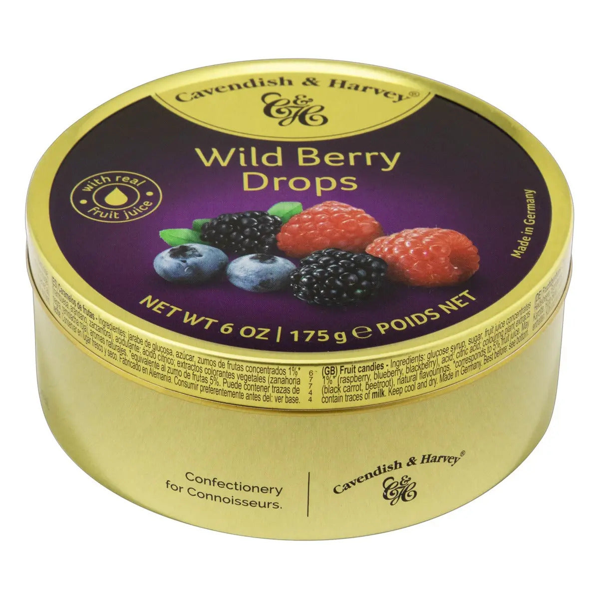 Bala Alemã Cavendish & Harvey Wild Berry Drops 175gr