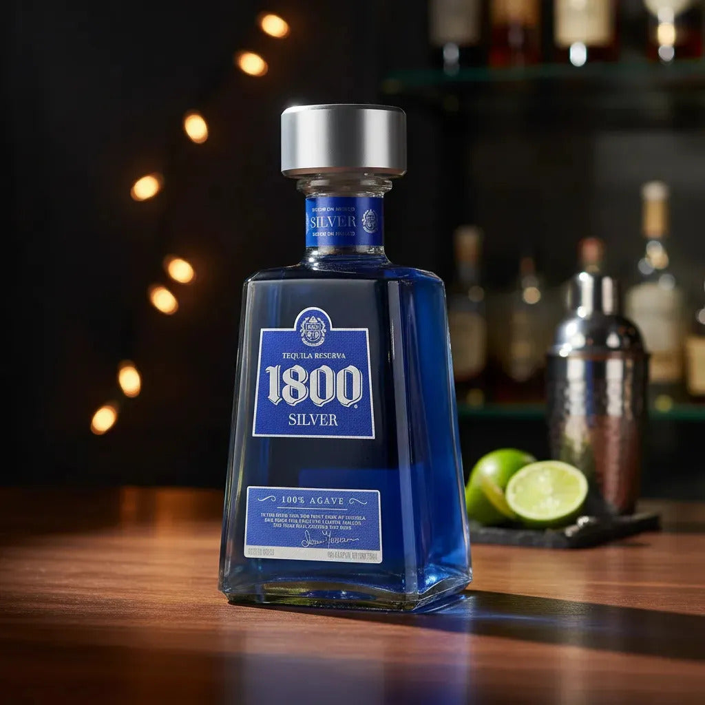 Tequila 1800 Prata 100% Agave Importada do México