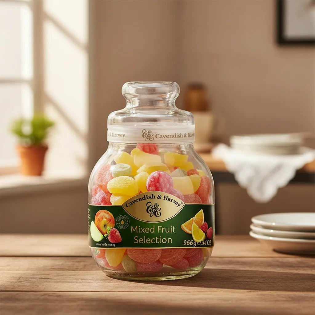 Balas Alemãs Cavendish Mix Fruit 966gr Envio Imediato