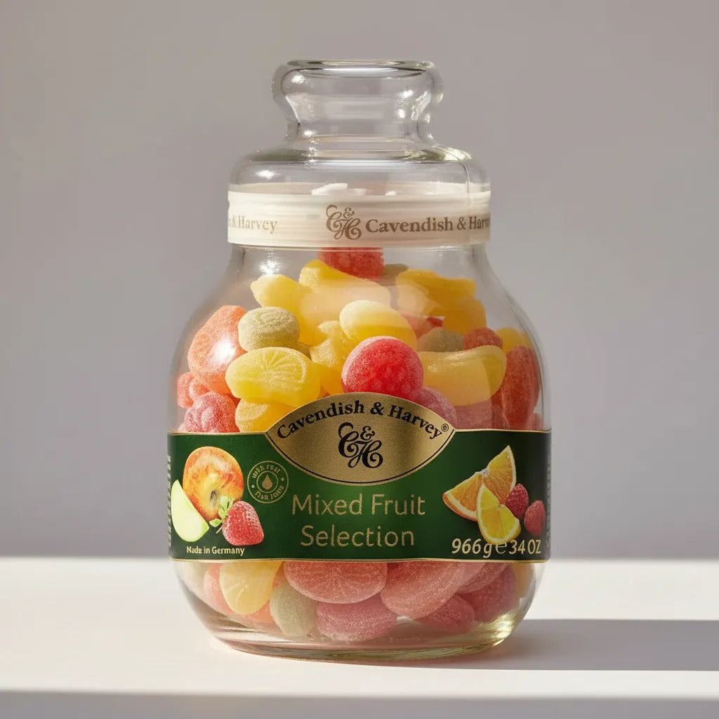 Balas Alemãs Cavendish Mix Fruit 966gr Envio Imediato